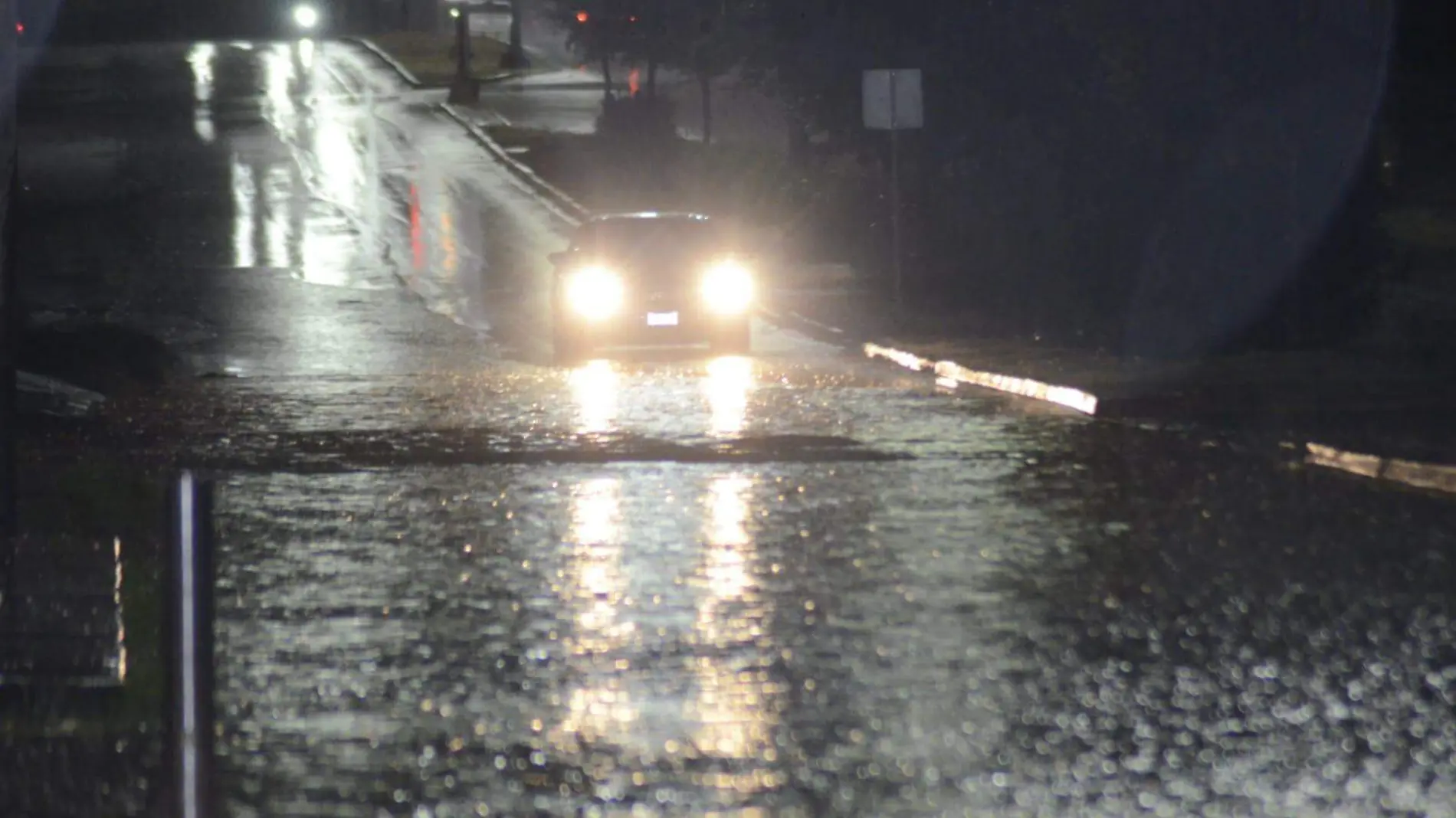 inundada calle